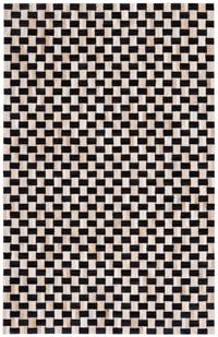 Safavieh Studio Leather Stl232Z Black/Ivory Area Rug