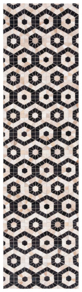 Safavieh Studio Leather Stl234Z Black/Beige Rug.
