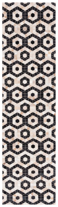 Safavieh Studio Leather Stl234Z Black/Beige Area Rug