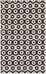 Safavieh Studio Leather Stl234Z Black/Beige Rug.