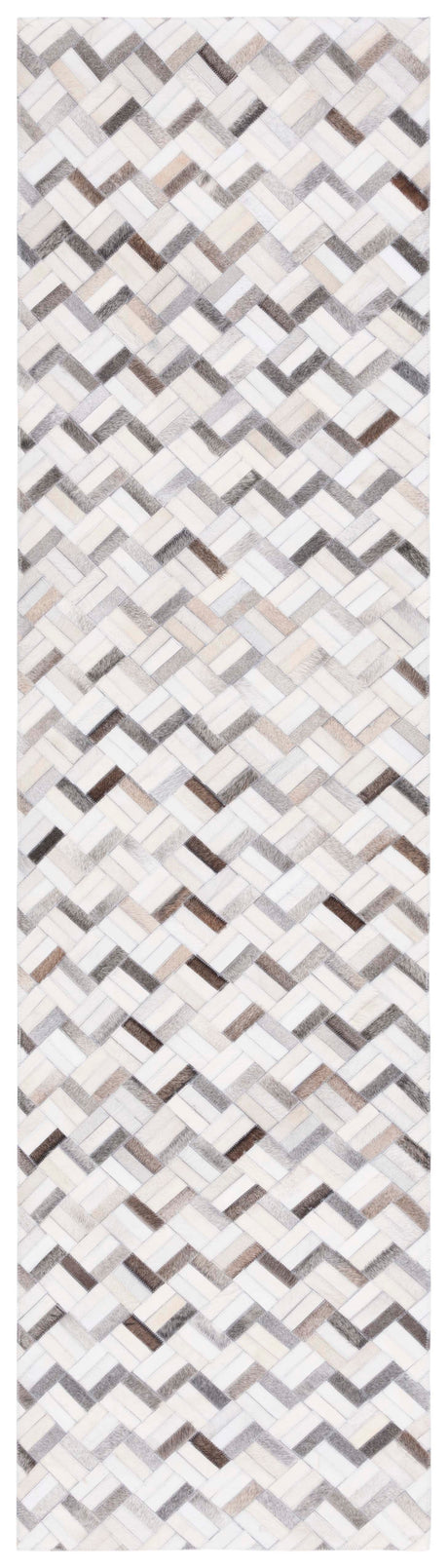 Safavieh Studio Leather Stl235G Black/Grey Rug.