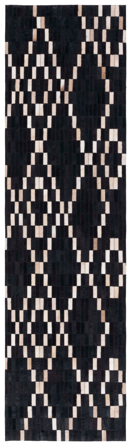 Safavieh Studio Leather Stl236Z Black/Beige Rug.