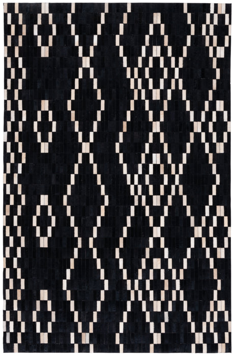 Safavieh Studio Leather Stl236Z Black/Beige Rug.