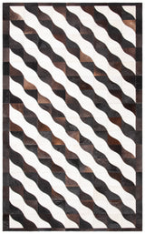 Safavieh Studio Leather Stl801Z Black/Ivory Rugs.