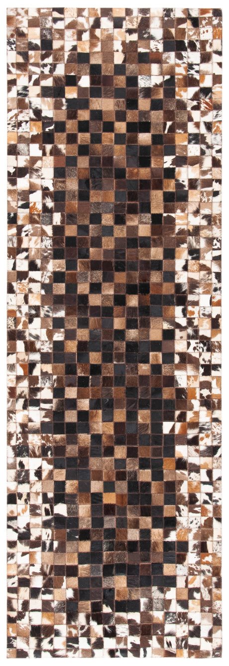 Safavieh Studio Leather Stl803B Beige/Brown Area Rug