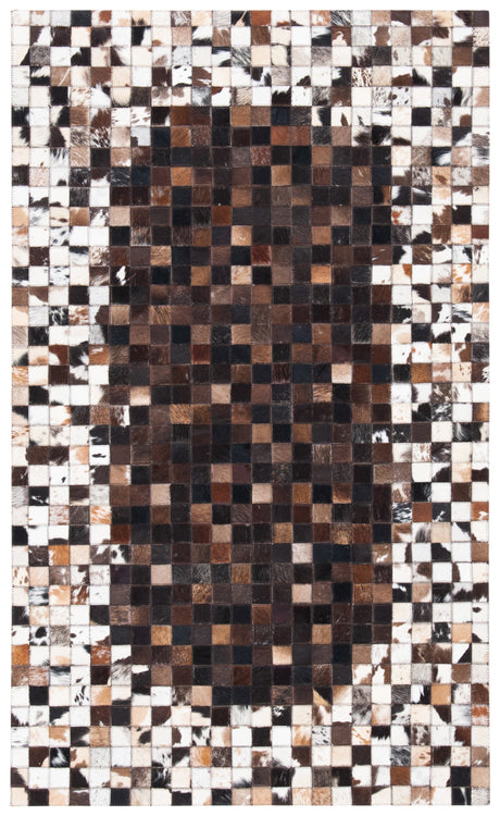 Safavieh Studio Leather Stl803B Beige/Brown Area Rug