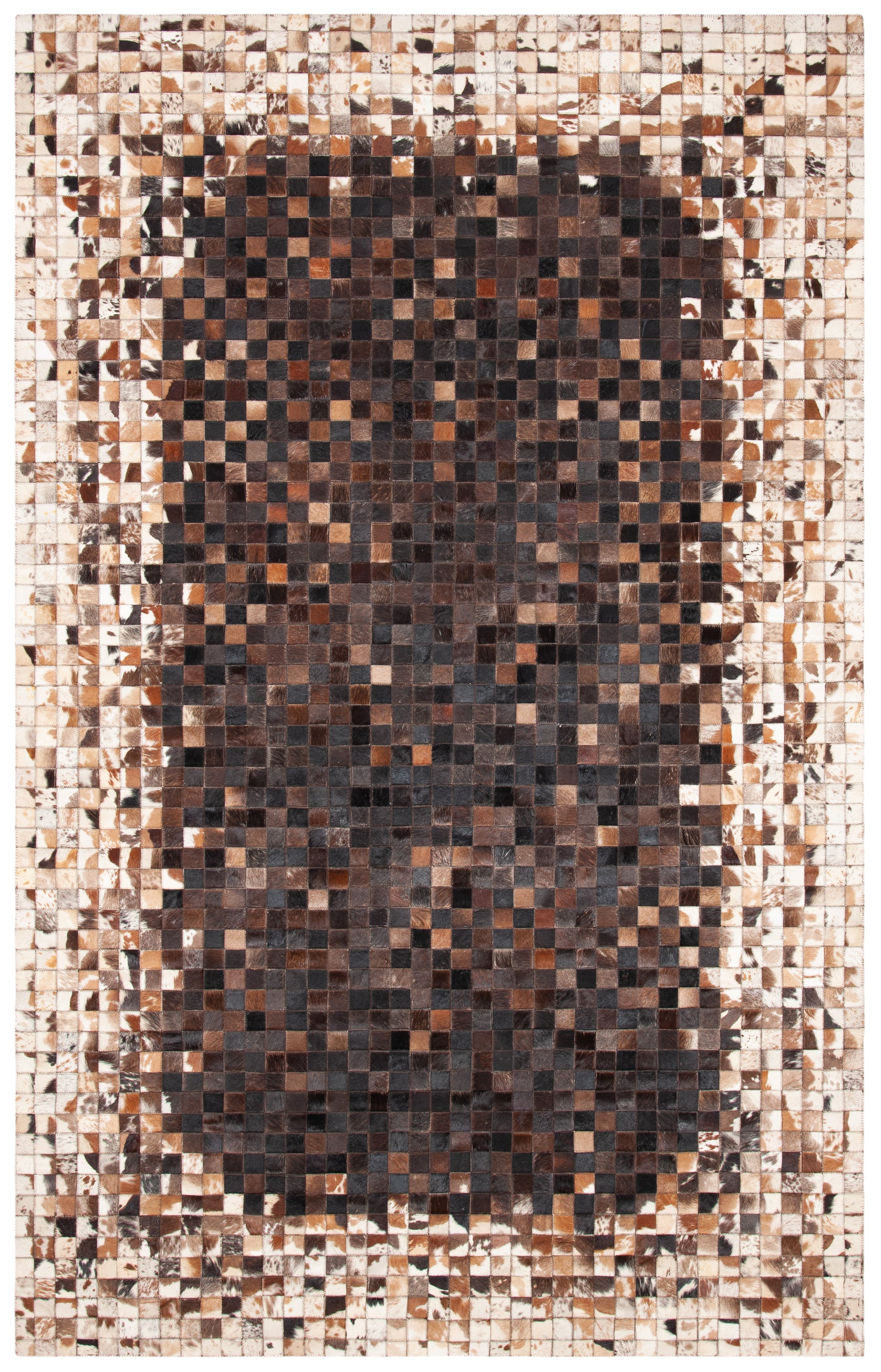 Safavieh Studio Leather Stl803B Beige/Brown Area Rug