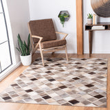 Safavieh Studio Leather Stl807A Ivory/Grey Rugs.