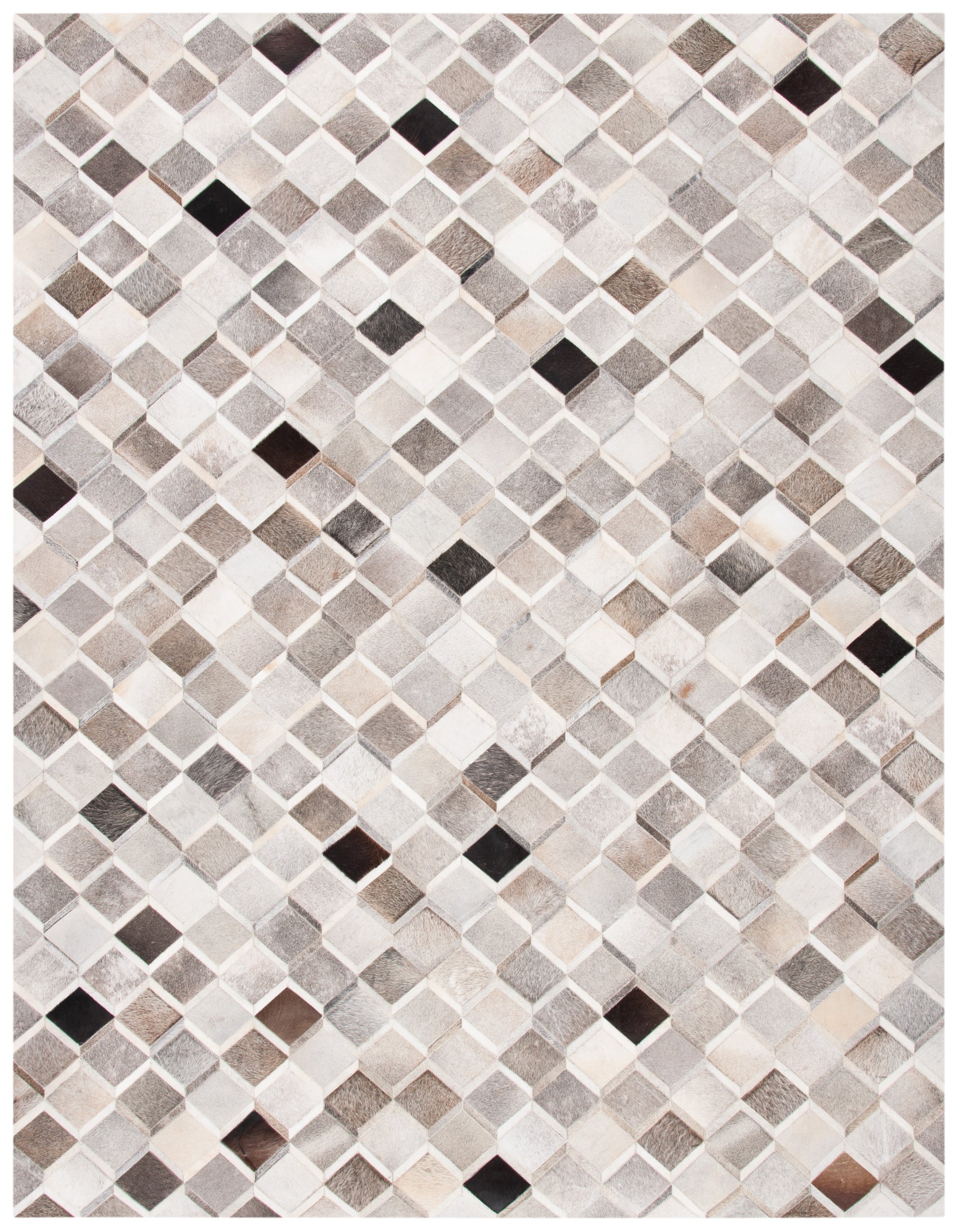 Safavieh Studio Leather Stl807A Ivory/Grey Area Rug