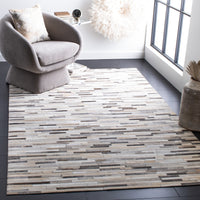 Safavieh Studio Leather Stl809A Ivory/Grey Area Rug