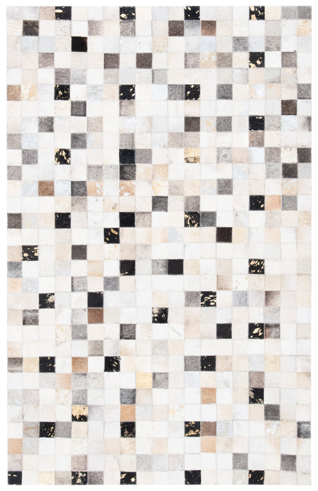 Safavieh Studio Leather Stl810A Ivory/Black Area Rug