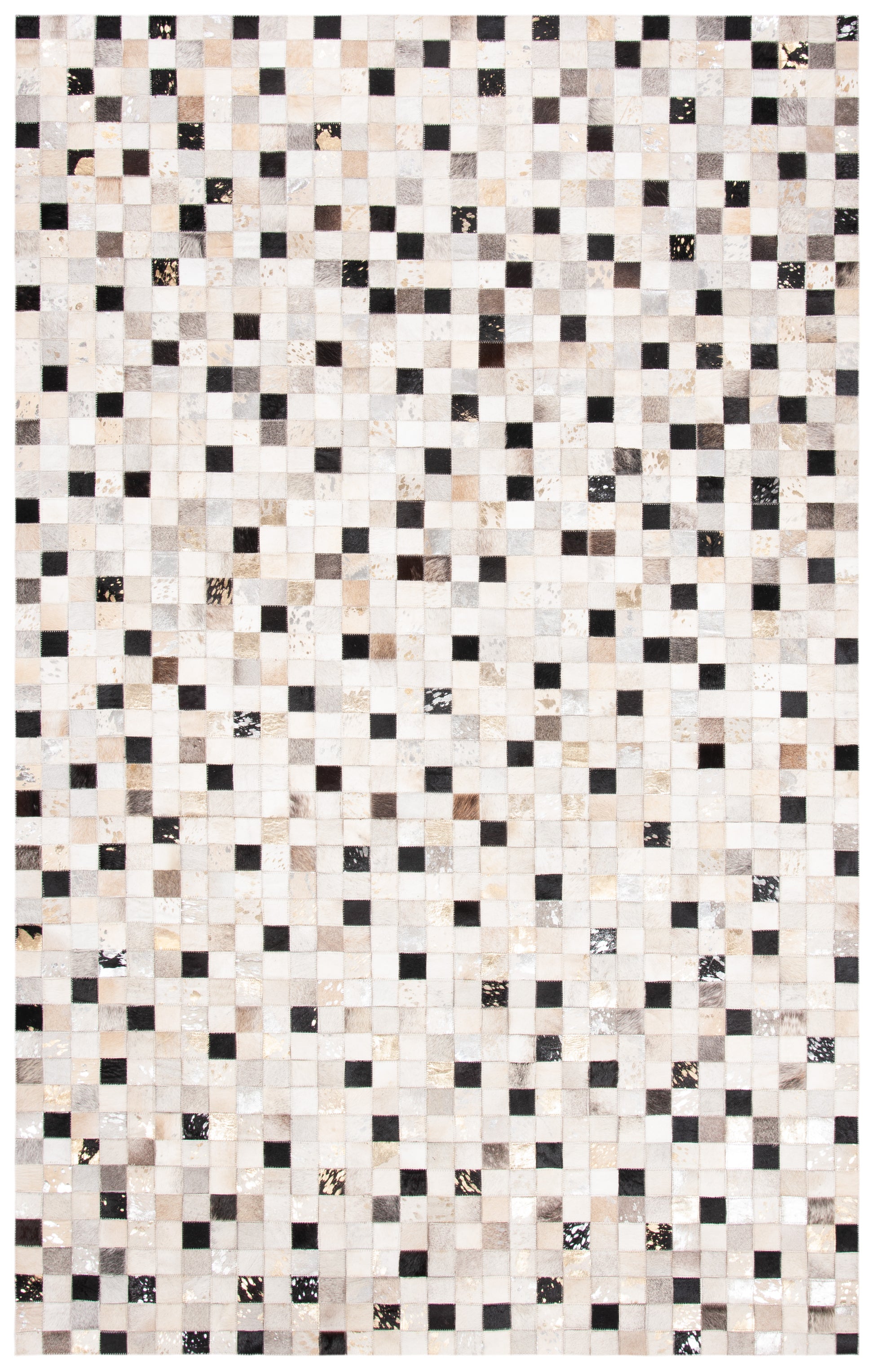 Safavieh Studio Leather Stl810A Ivory/Black Area Rug