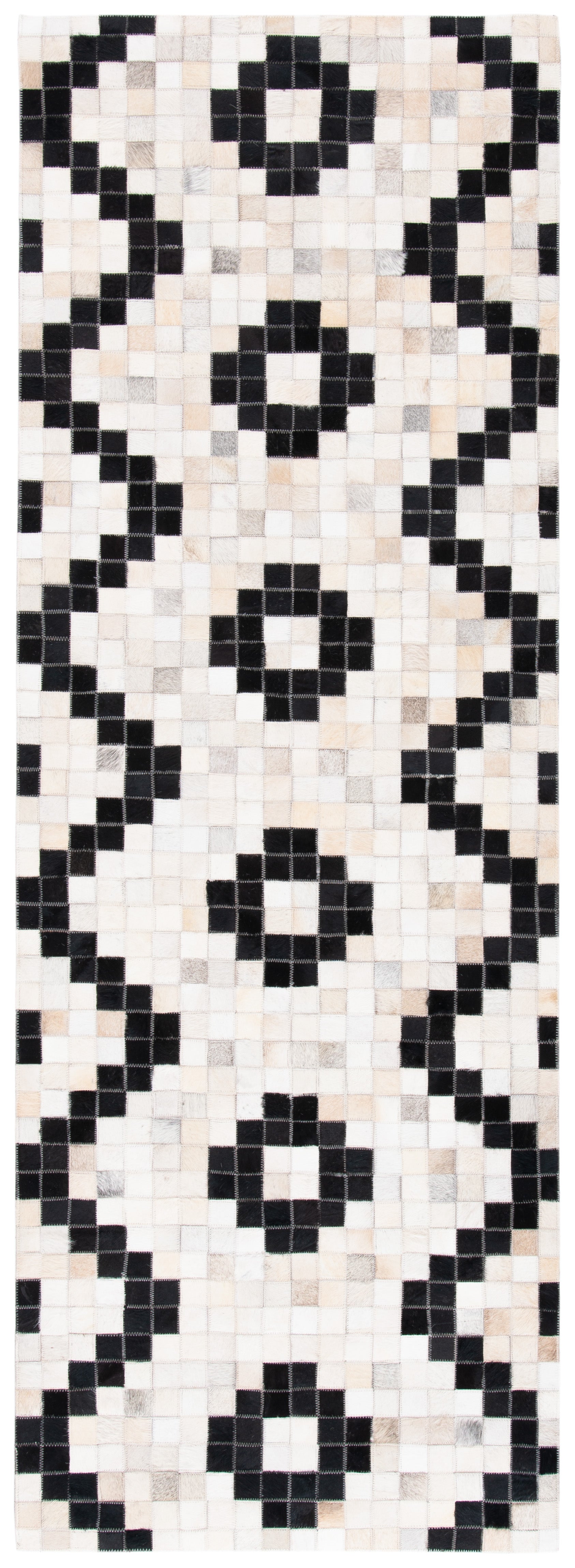 Safavieh Studio Leather Stl811A Ivory/Black Area Rug