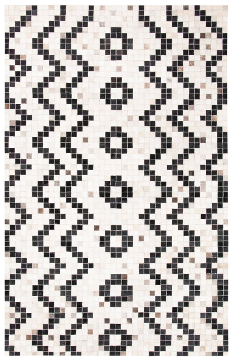 Safavieh Studio Leather Stl811A Ivory/Black Area Rug