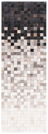 Safavieh Studio Leather Stl813A Ivory/Black Rugs.
