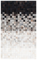 Safavieh Studio Leather Stl813A Ivory/Black Rugs.