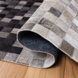 Safavieh Studio Leather Stl813A Ivory/Black Rugs.