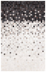 Safavieh Studio Leather Stl813A Ivory/Black Rugs.