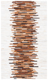 Safavieh Studio Leather Stl814A Ivory/Brown Rugs.