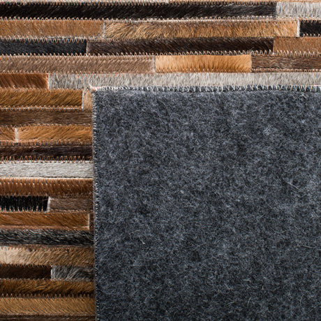 Safavieh Studio Leather Stl814A Ivory/Brown Rugs.