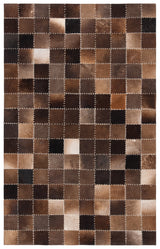 Safavieh Studio Leather Stl815T Brown/Beige Rugs.