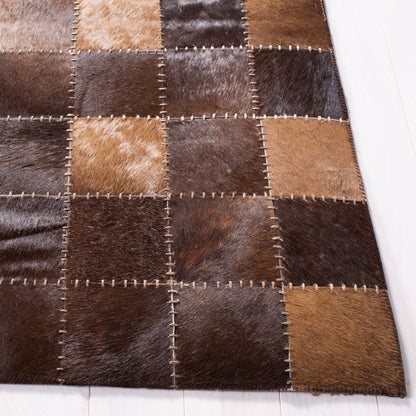 Safavieh Studio Leather Stl815T Brown/Beige Area Rug