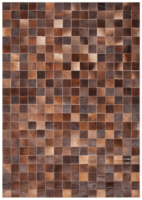 Safavieh Studio Leather Stl815T Brown/Beige Rugs.