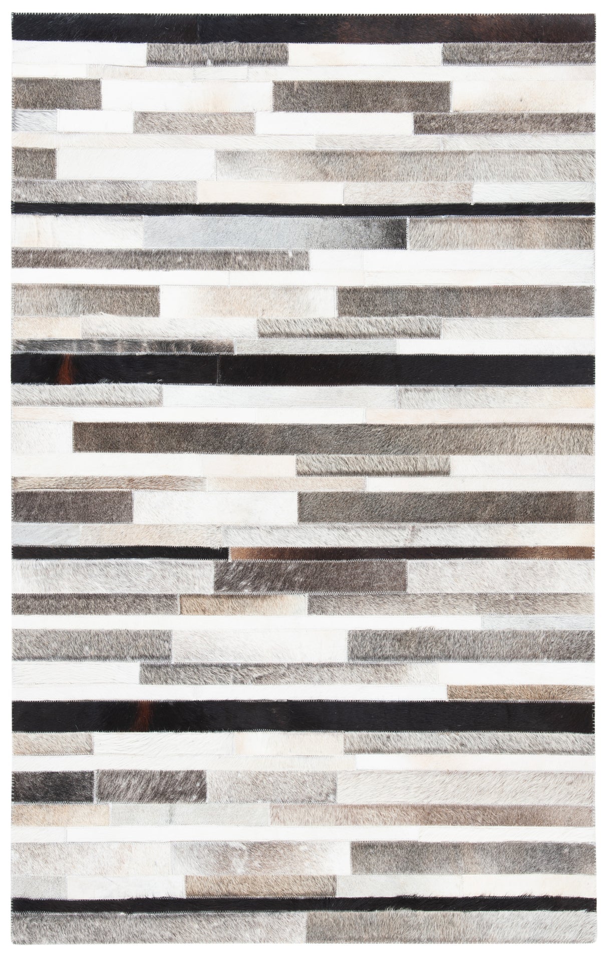 Safavieh Studio Leather Stl816A Ivory/Black Rugs.