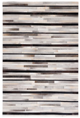 Safavieh Studio Leather Stl816A Ivory/Black Rugs.