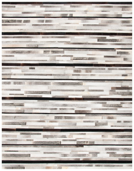 Safavieh Studio Leather Stl816A Ivory/Black Rugs.