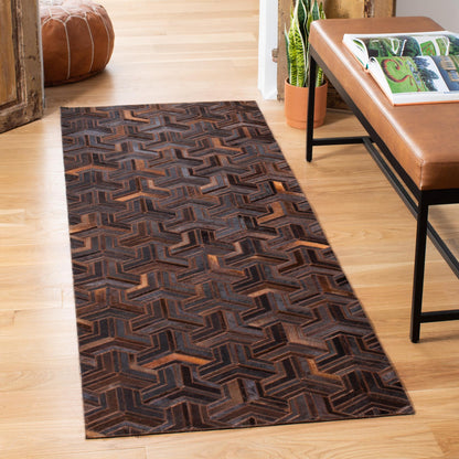 Safavieh Studio Leather Stl817T Brown/Light Brown Area Rug