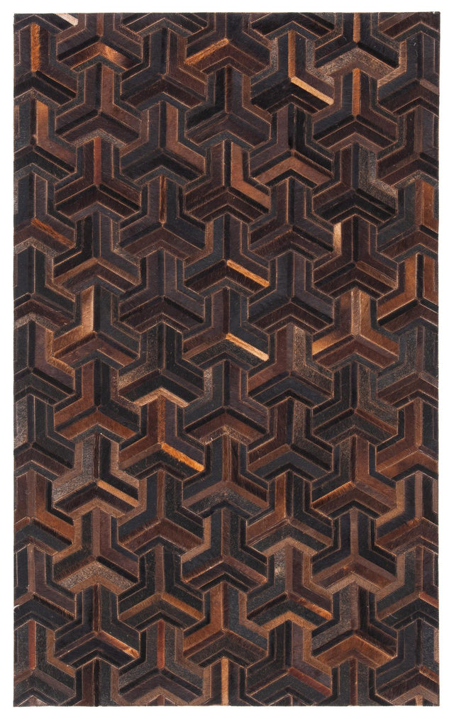 Safavieh Studio Leather Stl817T Brown/Light Brown Rugs.