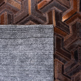Safavieh Studio Leather Stl817T Brown/Light Brown Rugs.