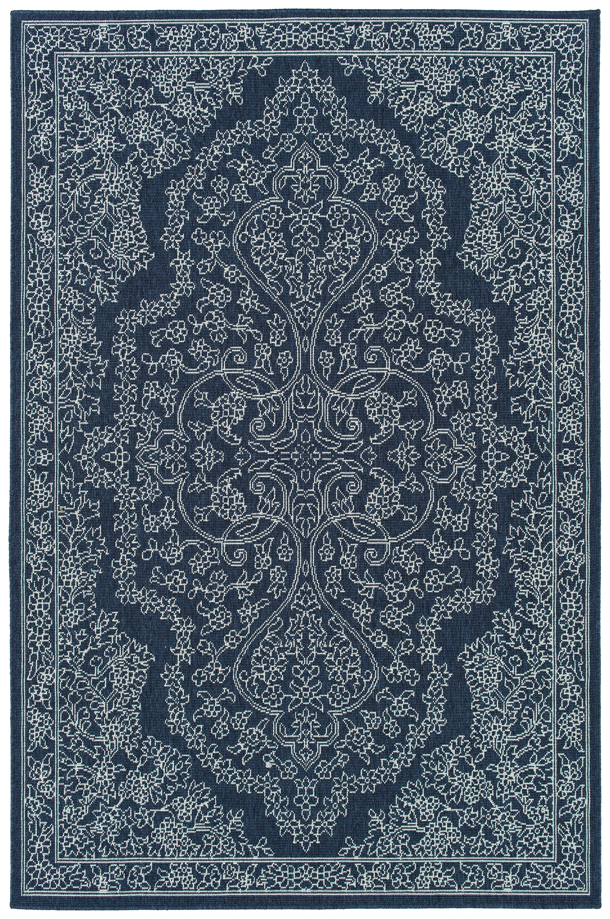 Kaleen Sunice Sun12-22 Navy, Ivory Area Rug