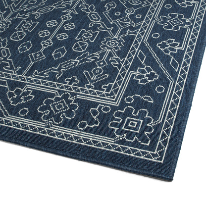 Kaleen Sunice Sun17-22 Navy, White Area Rug