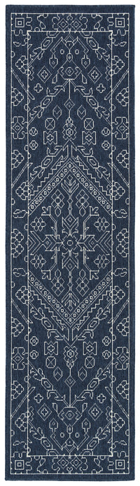 Kaleen Sunice Sun17-22 Navy, White Area Rug