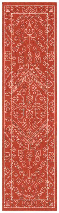 Kaleen Sunice Sun17-32 Tangerine, White Area Rug