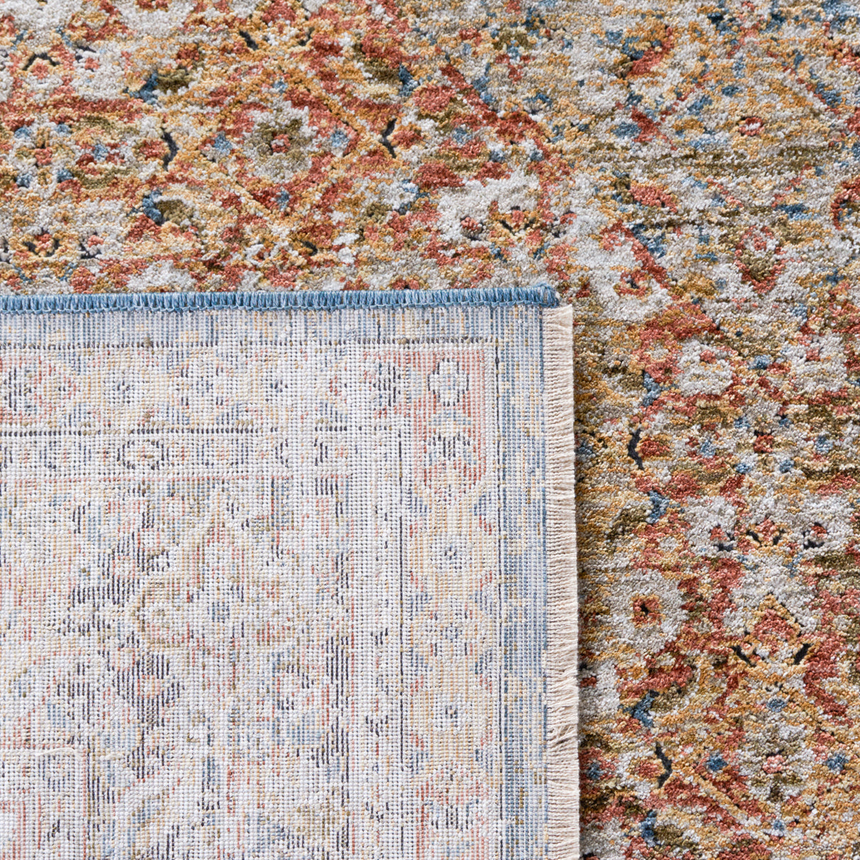 Safavieh Silverado Svd106M Blue/Rust Rug.