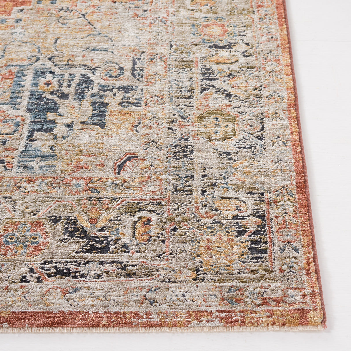 Safavieh Silverado Svd110P Rust/Blue Rug.
