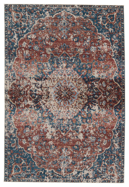 Jaipur Swoon Akela Swo08 Blue/Rust Area Rug