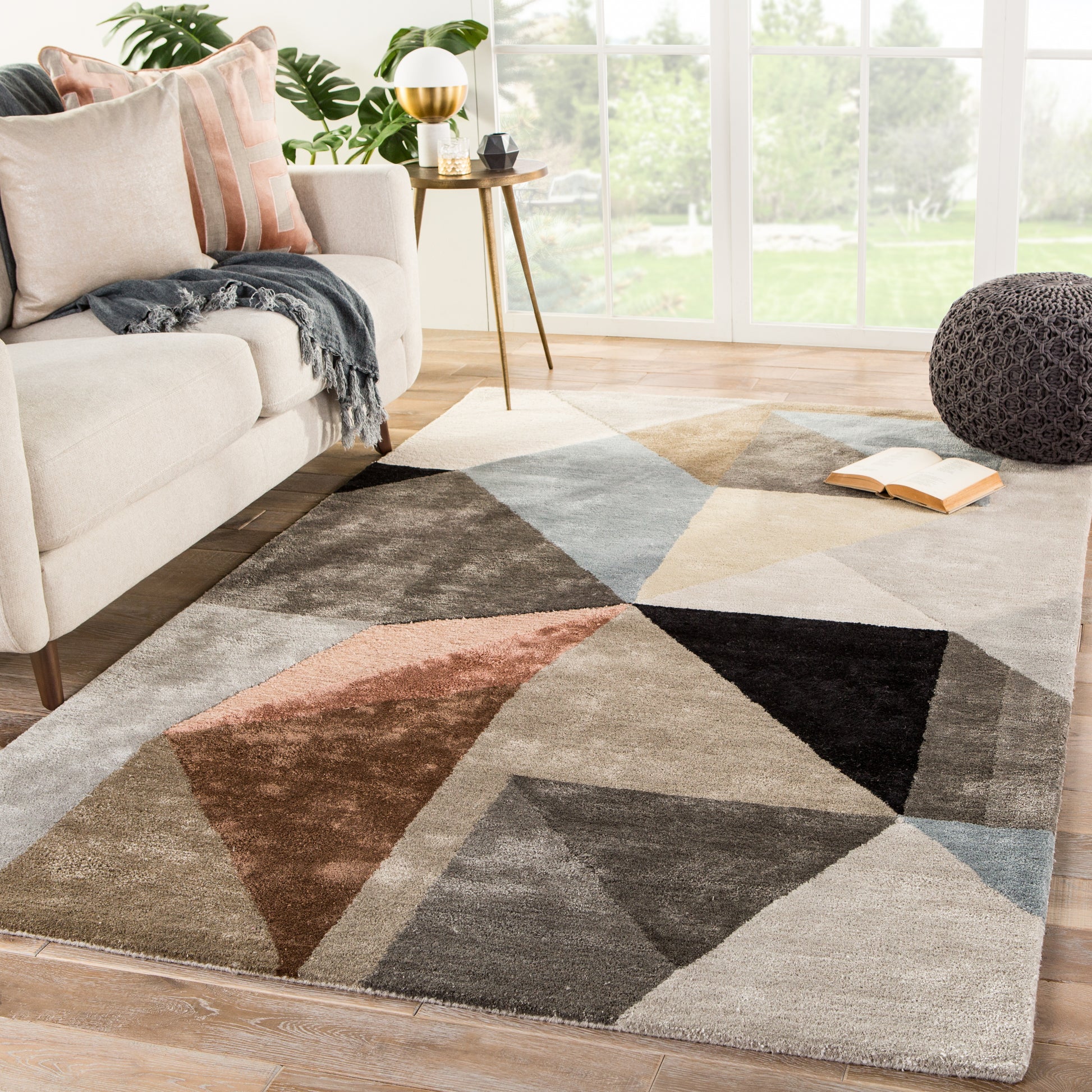 Jaipur Syntax Scalene Syn02 Gray/Blue Area Rug