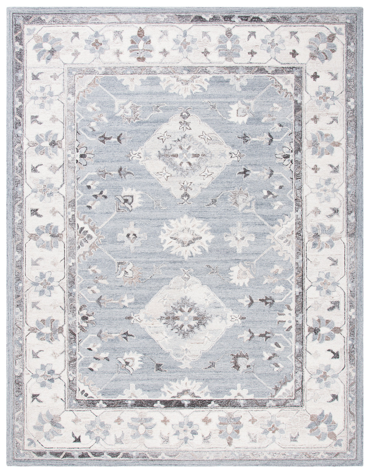 Safavieh Suzani Szn331A Grey/Ivory Rug.
