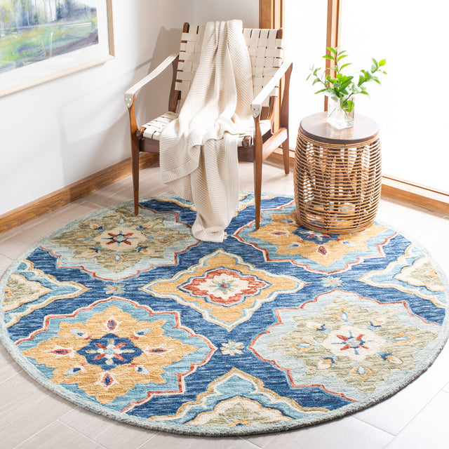 Safavieh Suzani Szn503N Navy/Green Rugs.