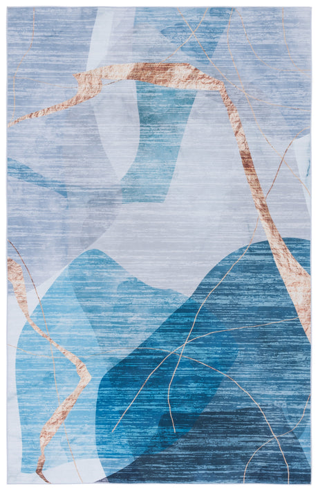 Safavieh Tacoma Tac836M Blue/Gold Rug.