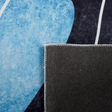 Safavieh Tacoma Tac837G Dark Grey/Turquoise Rug.