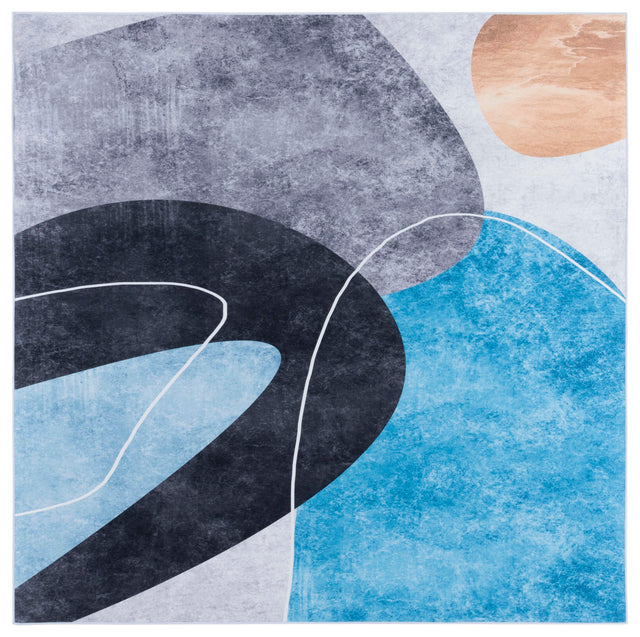 Safavieh Tacoma Tac837G Dark Grey/Turquoise Rug.