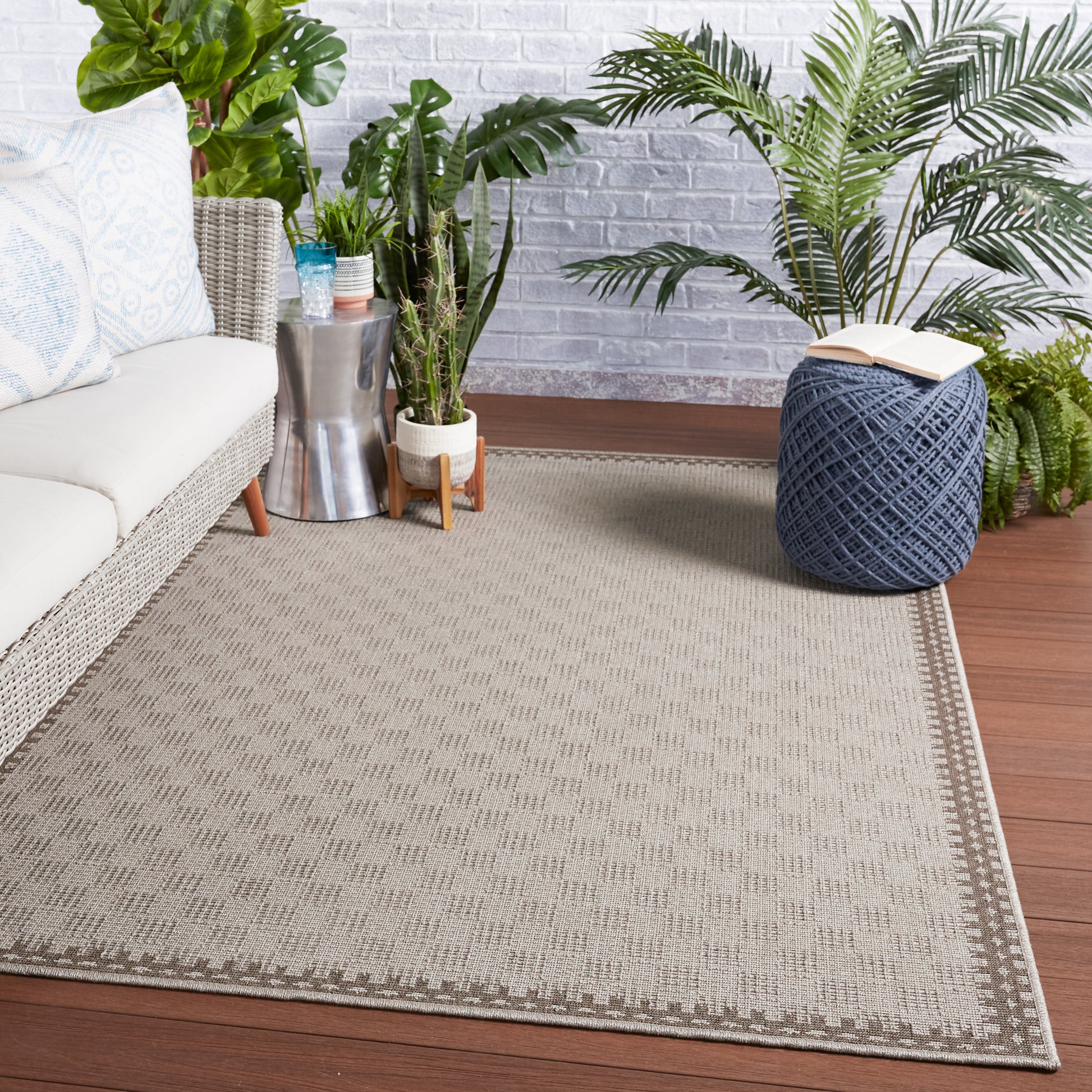 Jaipur Tahiti Tiare Tah09 Gray/Taupe Area Rug