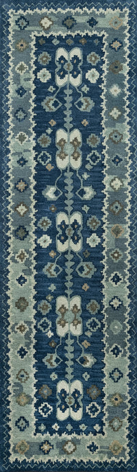 Momeni Tangier Tan-1 Blue Area Rug