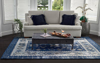 Momeni Tangier Tan-1 Blue Area Rug