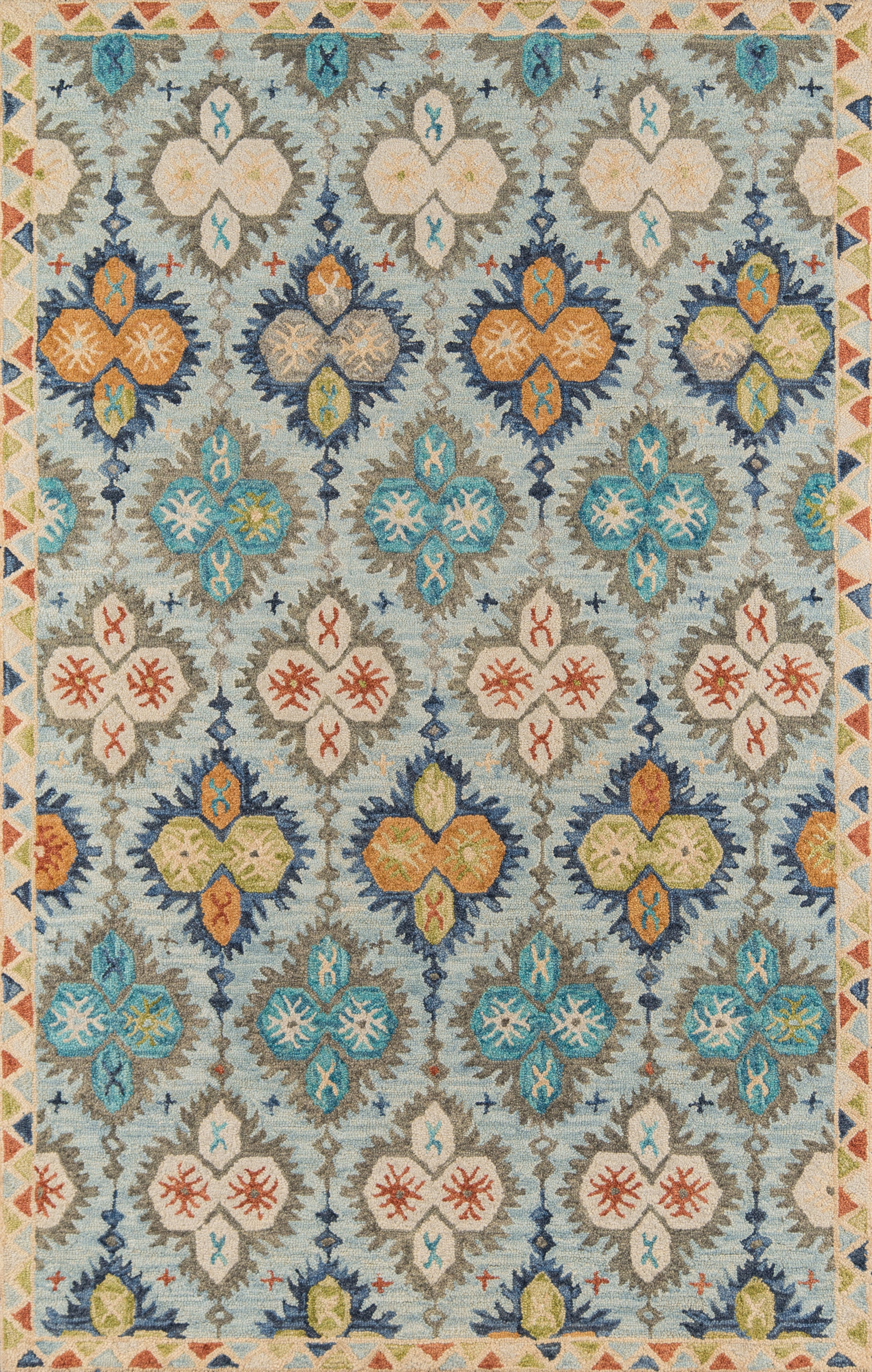 Momeni Tangier Tan17 Blue Area Rug